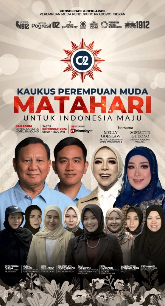 Perempuan Muda Muhammadiyah Deklarasikan Dukungan untuk Prabowo-Gibran